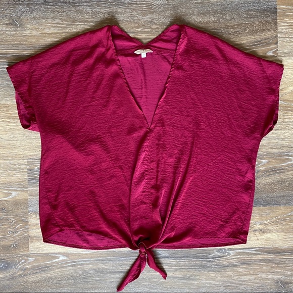 LUCKY BRAND Tie Front Blouse - Picture 3 of 9